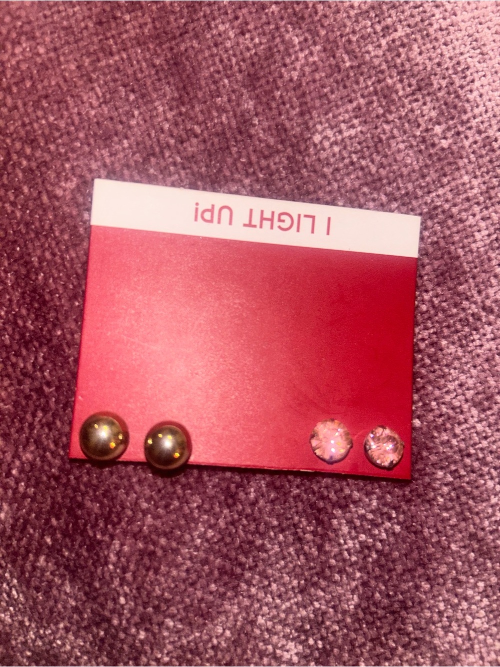 Women’s Pink Crystal & Pearl Stud Earring Set